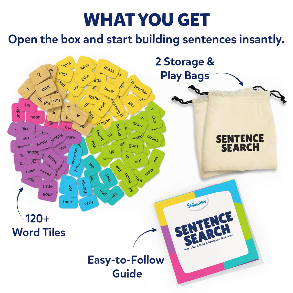 Skillmatics Sentence Search Educational Word Building Game