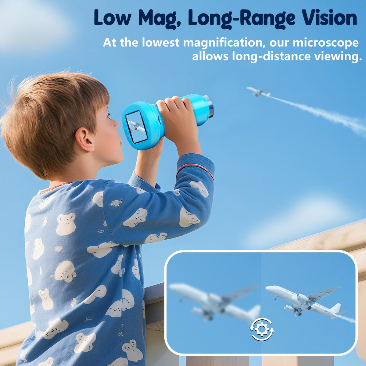 Odatay 4K 1000X Digital Kids’ Microscope with 32GB Card