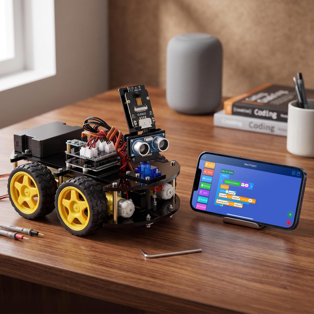 ELEGOO UNO R3 Smart Robot Car Kit V4 with Camera
