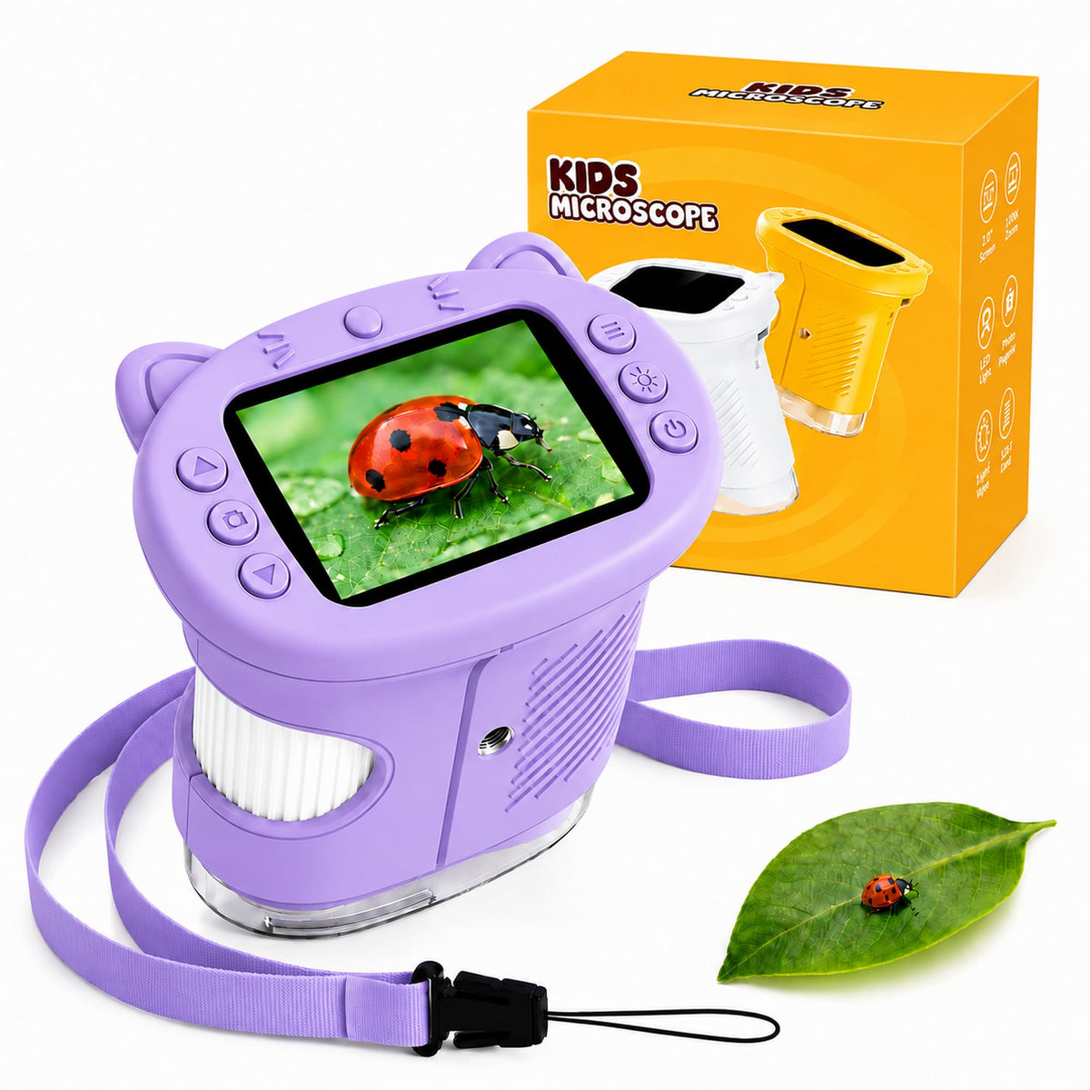 OAEBLLE 1000X Handheld Digital Microscope for Kids