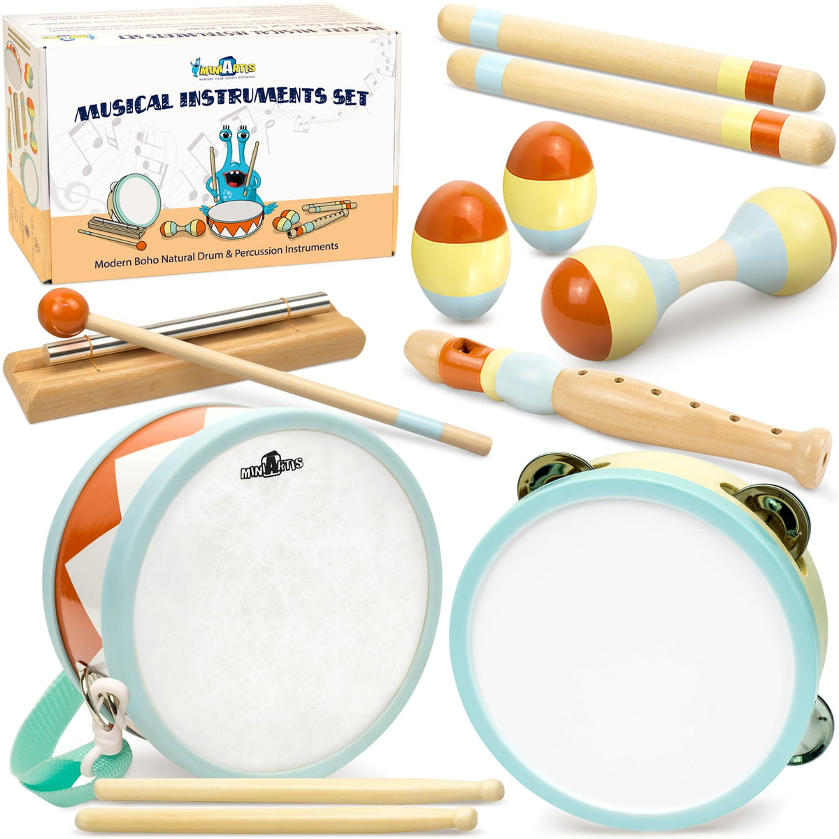 MINIARTIS Musical Instrument Learning Set for Toddlers
