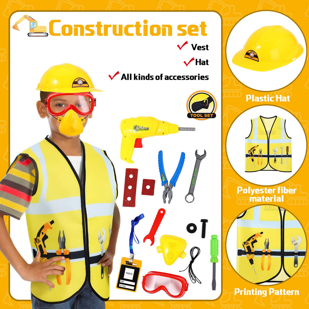 Deekin 5-Set Kids’ Dress-Up Role-Play Vests, Ages 3–7