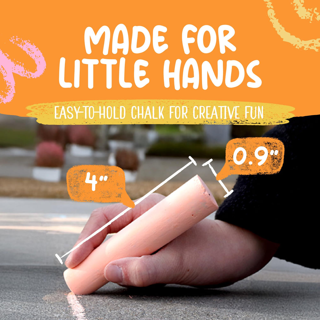 Kid Made Modern Colorful Sidewalk Chalk Set for Kids