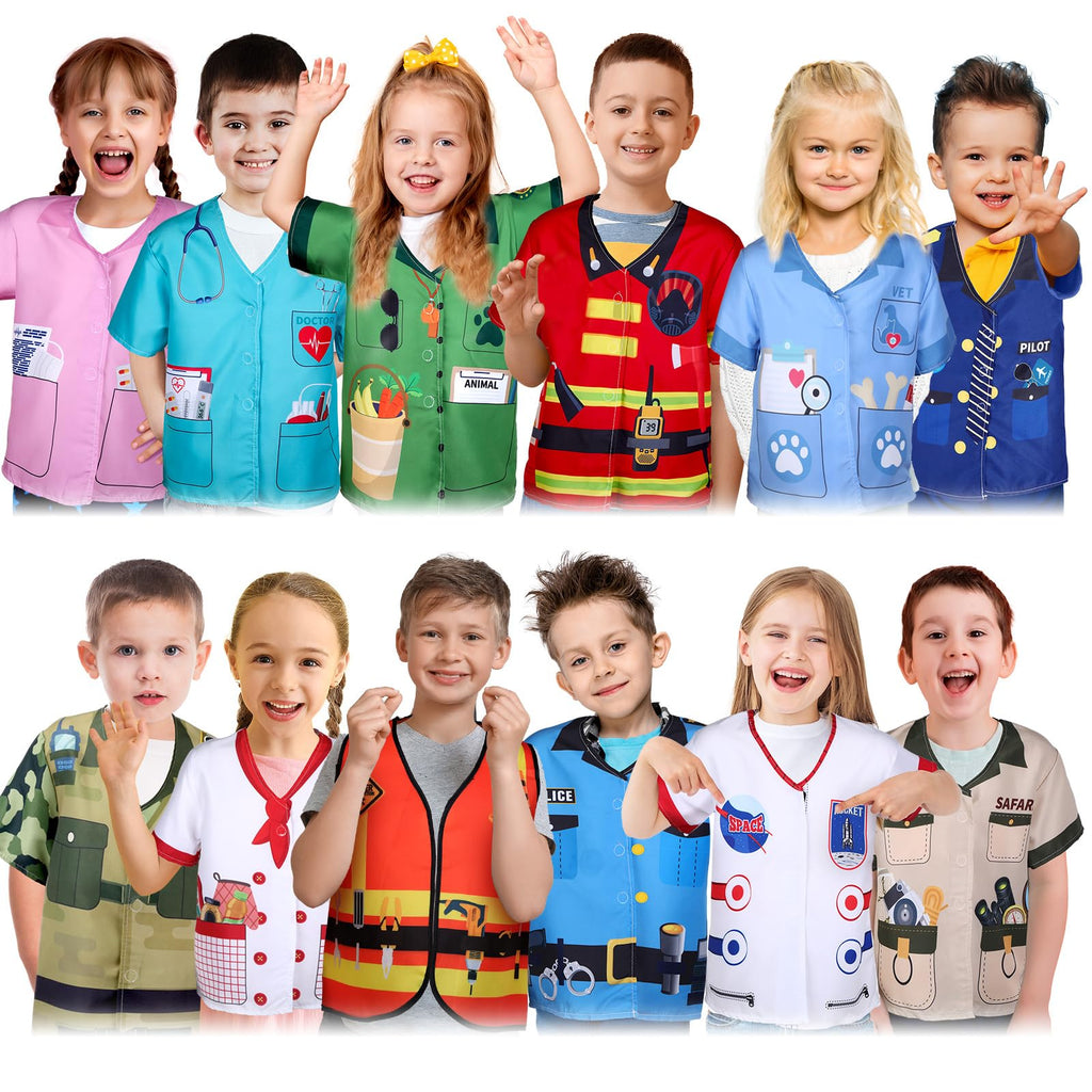 12-Piece Kids’ Community Helper Dress-Up Costume Set
