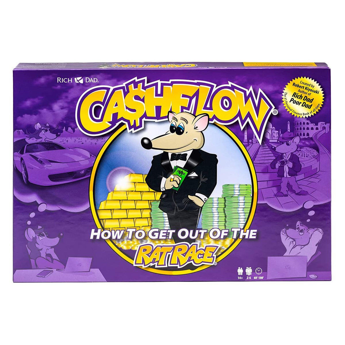 Rich Dad CASHFLOW 2020 Financial Literacy Board Game, 2-Pack