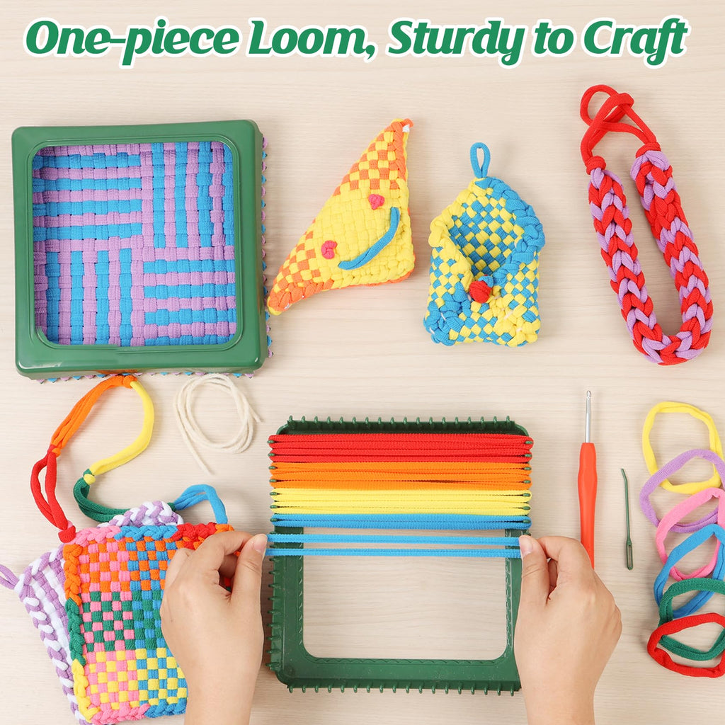 IQKidz Potholder Weaving Loom Kit with Refill Loops