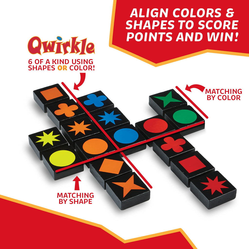 MindWare Qwirkle Color & Shape Strategy Board Game