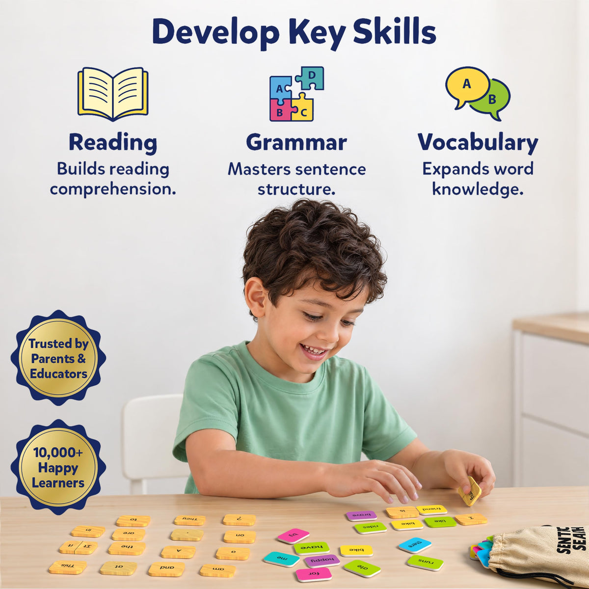 Skillmatics Sentence Search Educational Word Building Game