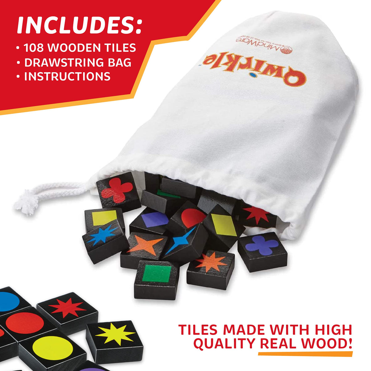 MindWare Qwirkle Color & Shape Strategy Board Game