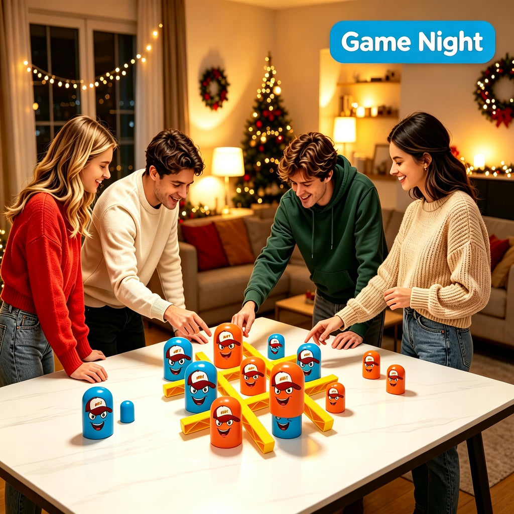 lewabov Stackable Tic-Tac-Toe Strategy Game for Ages 3+