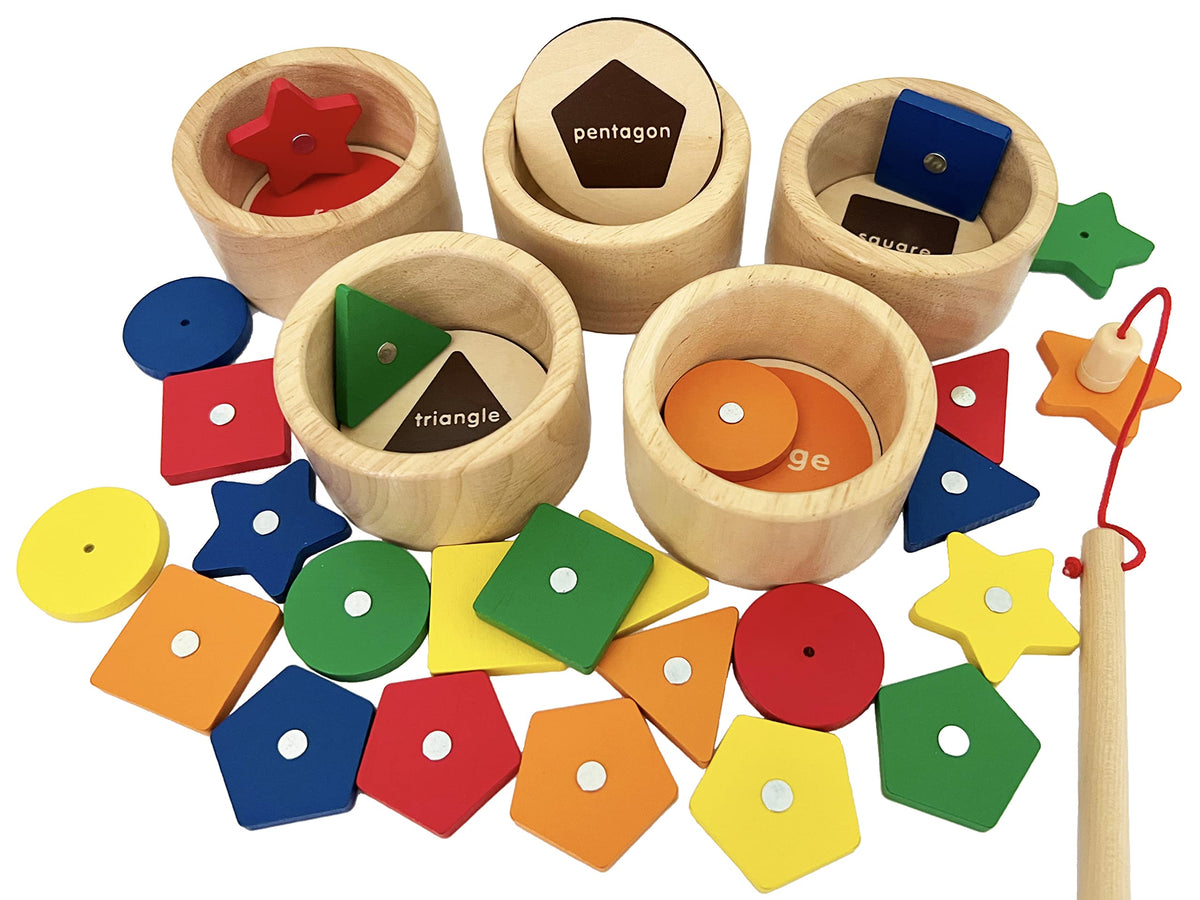 Dailyfunn Montessori Wooden Sorting Box for Toddlers
