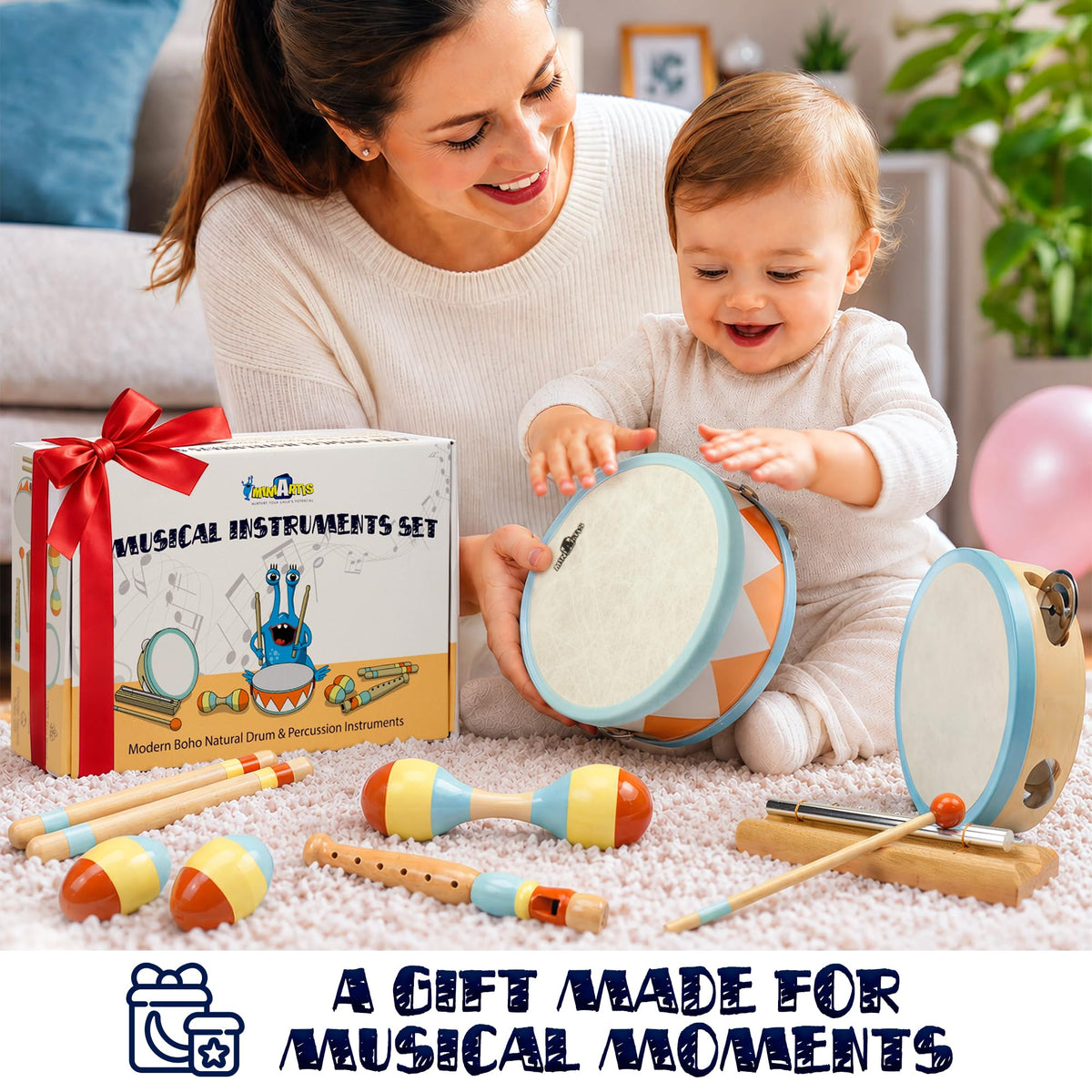 MINIARTIS Musical Instrument Learning Set for Toddlers