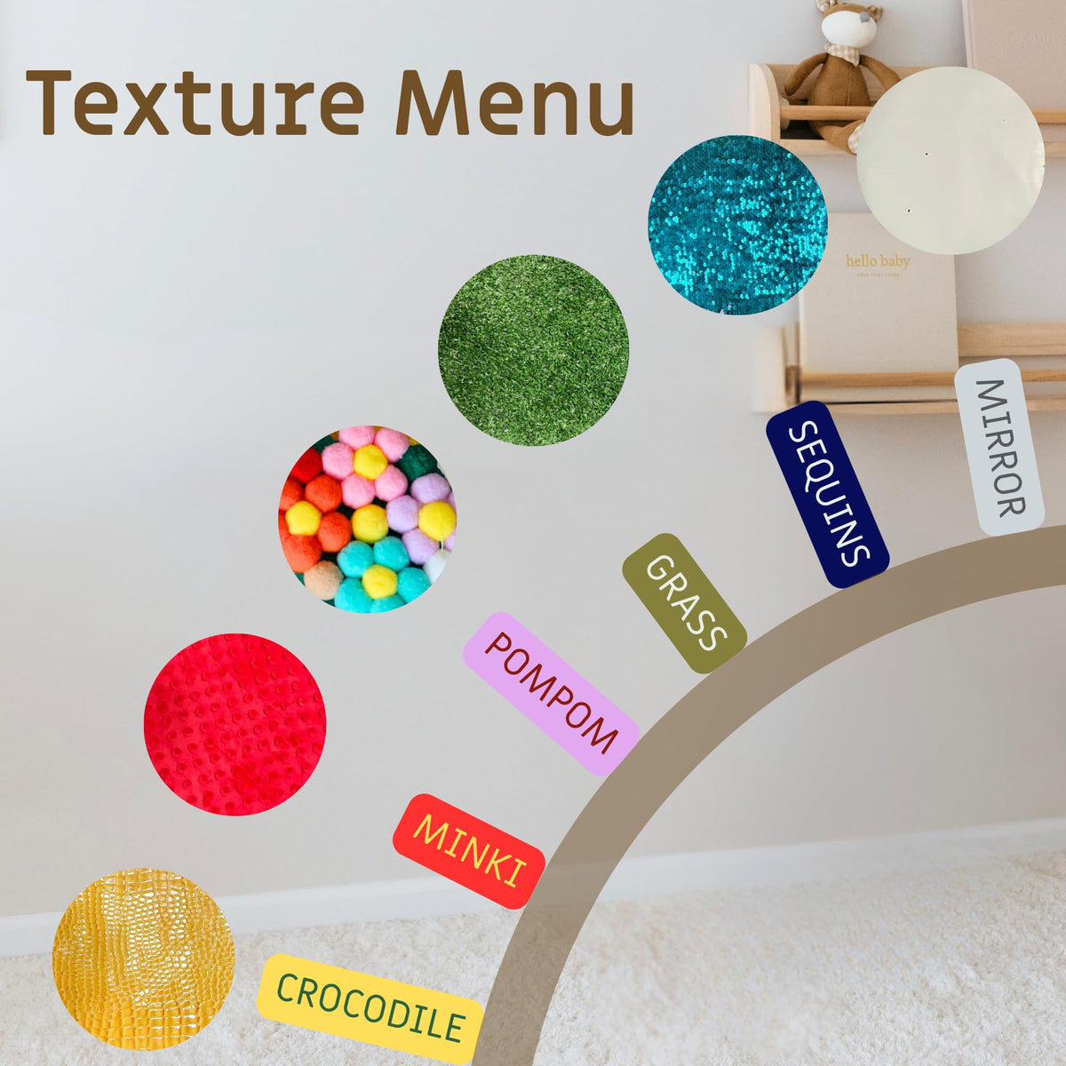 ATA zooz Sensory Wall Texture Panel for Kids Ages 3+