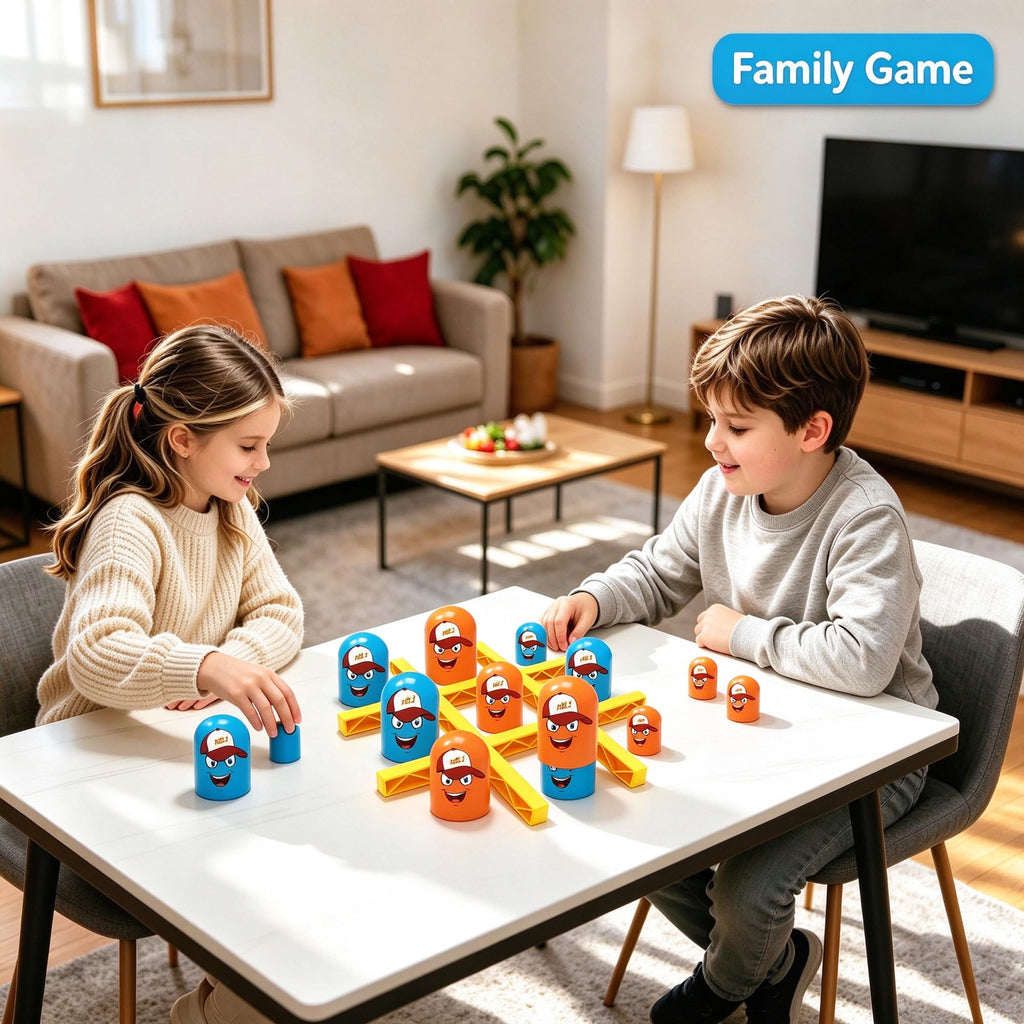 lewabov Stackable Tic-Tac-Toe Strategy Game for Ages 3+