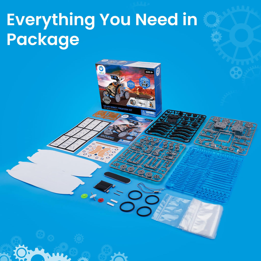Sillbird 12-in-1 Solar-Powered STEM Robot Building Kit