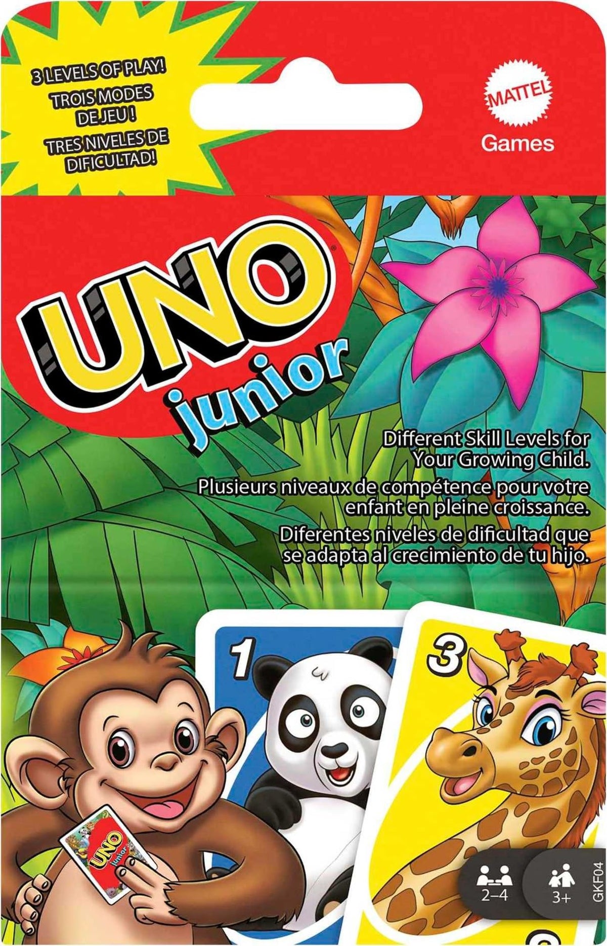 Mattel Games UNO Junior 2.0 Card Game for Kids