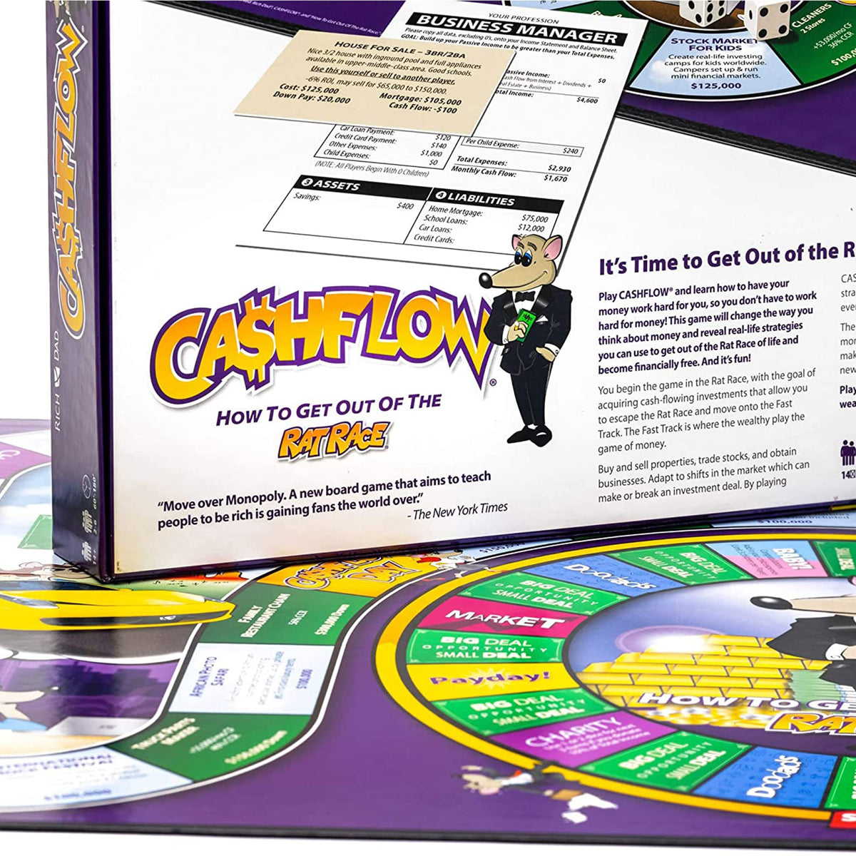 Rich Dad CASHFLOW 2020 Financial Literacy Board Game, 2-Pack