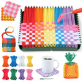 IQKidz Potholder Weaving Loom Kit with Refill Loops