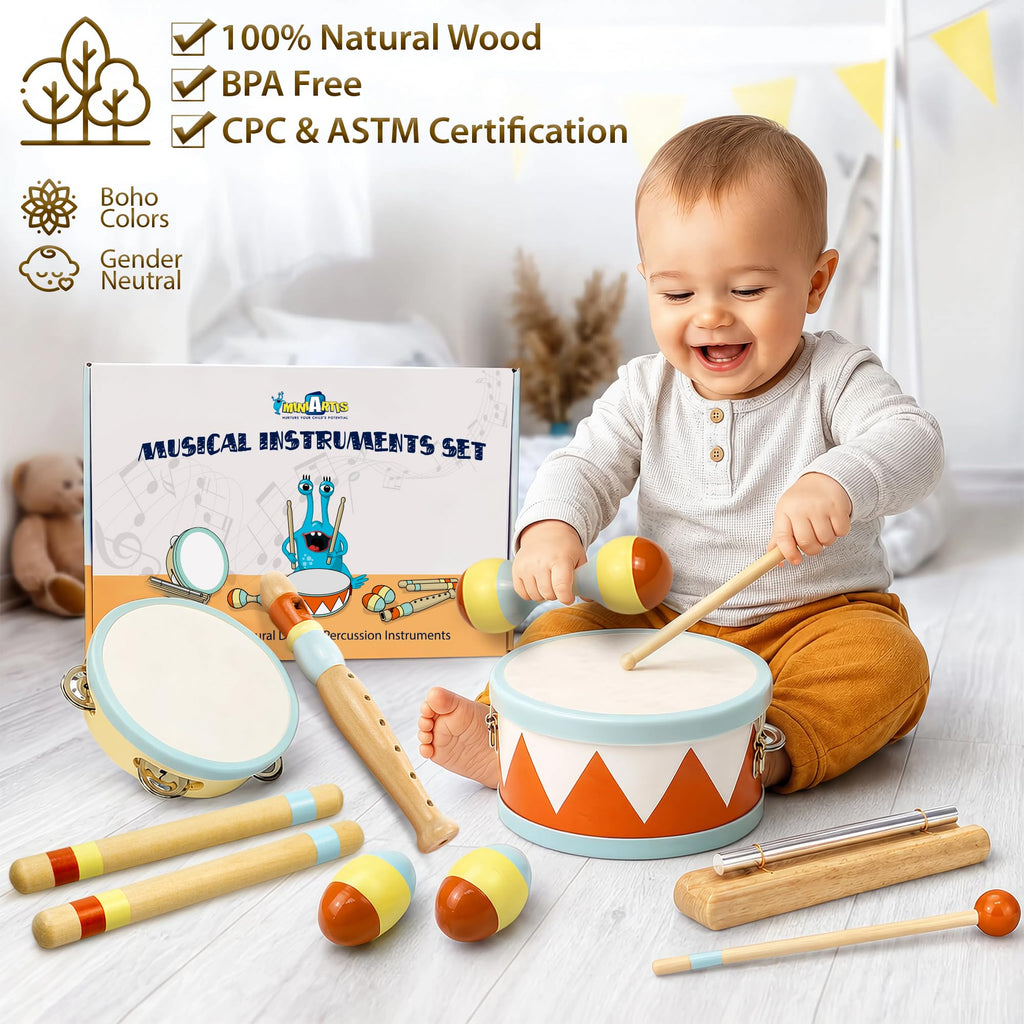 MINIARTIS Musical Instrument Learning Set for Toddlers