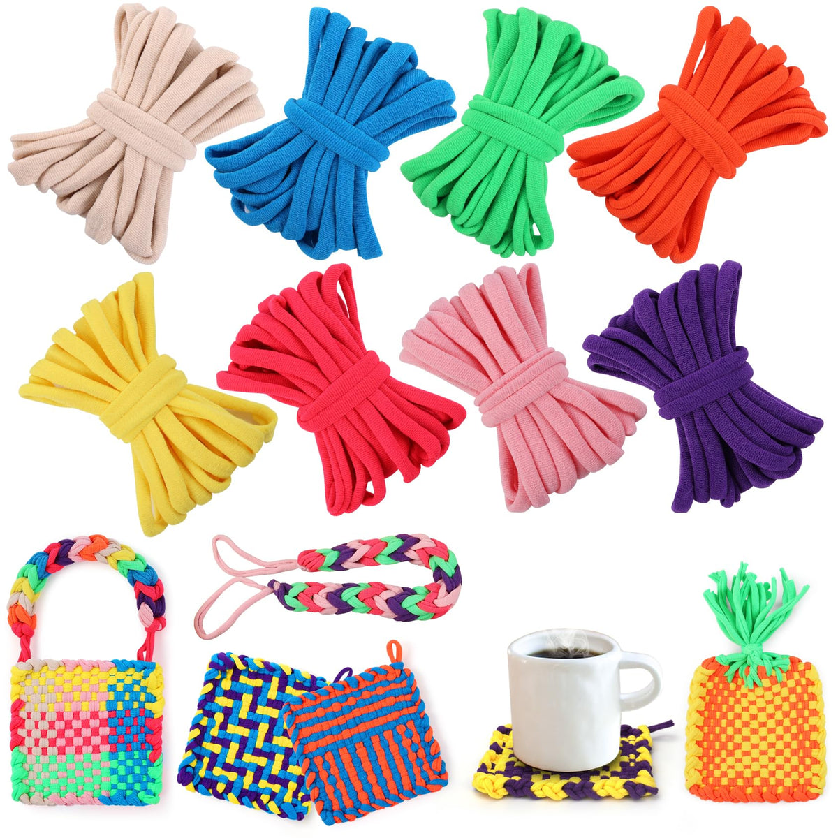 IQKidz Potholder Weaving Loom Kit with Refill Loops