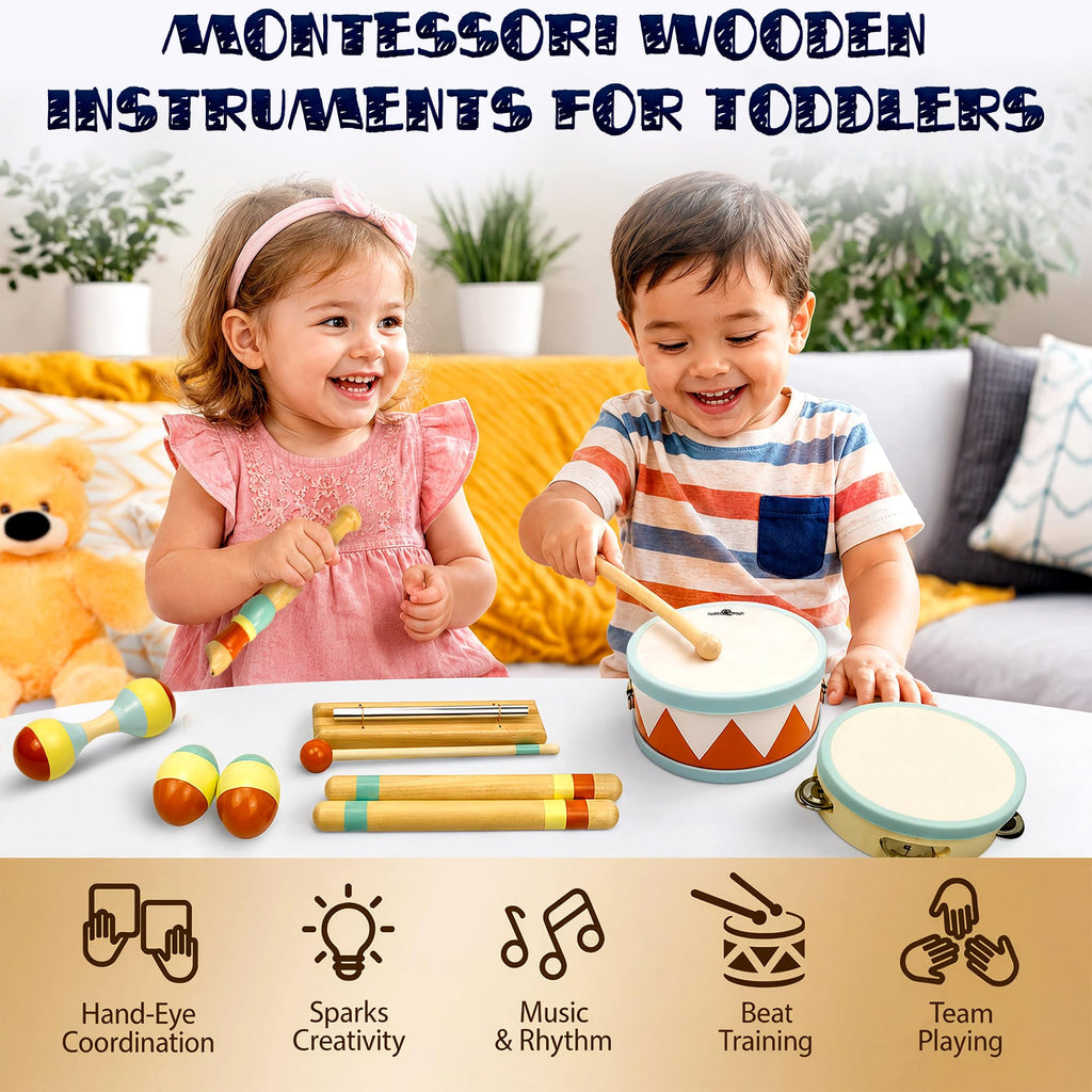 MINIARTIS Musical Instrument Learning Set for Toddlers