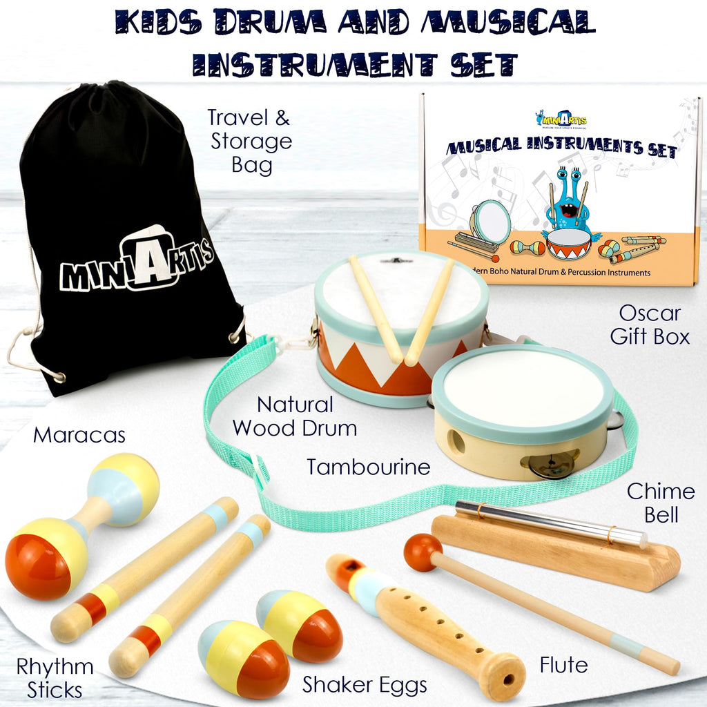 MINIARTIS Musical Instrument Learning Set for Toddlers