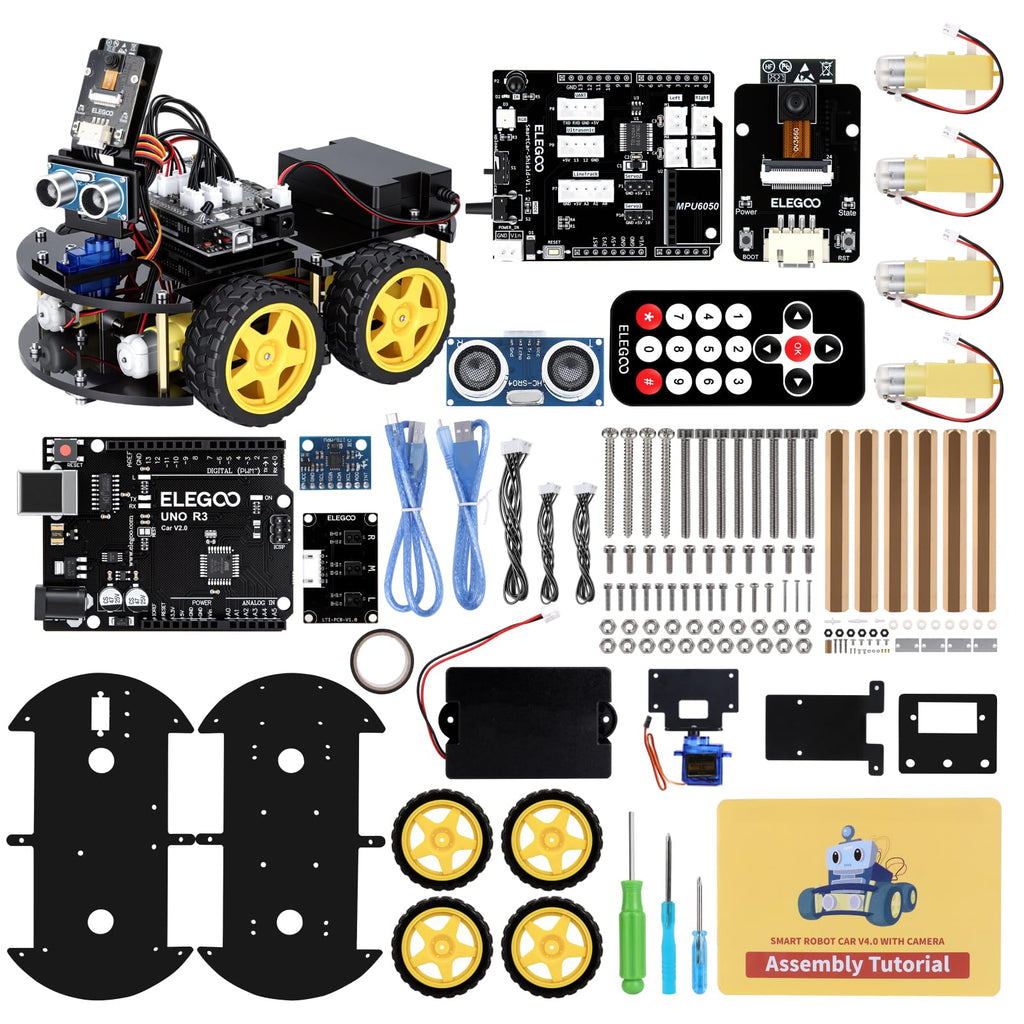 ELEGOO UNO R3 Smart Robot Car Kit V4 with Camera