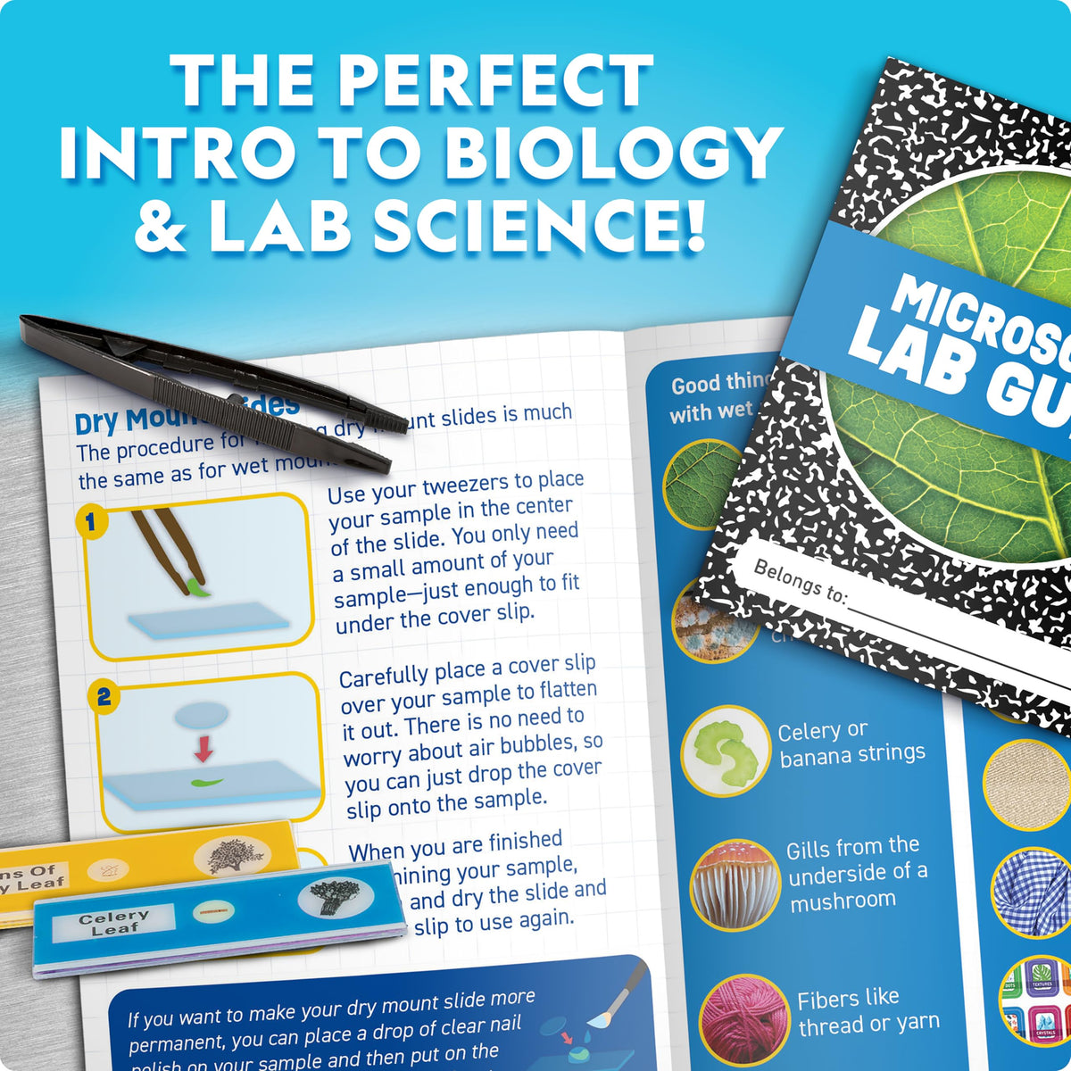 National Geographic Kids’ Microscope STEM Science Kit, Ages 6–12