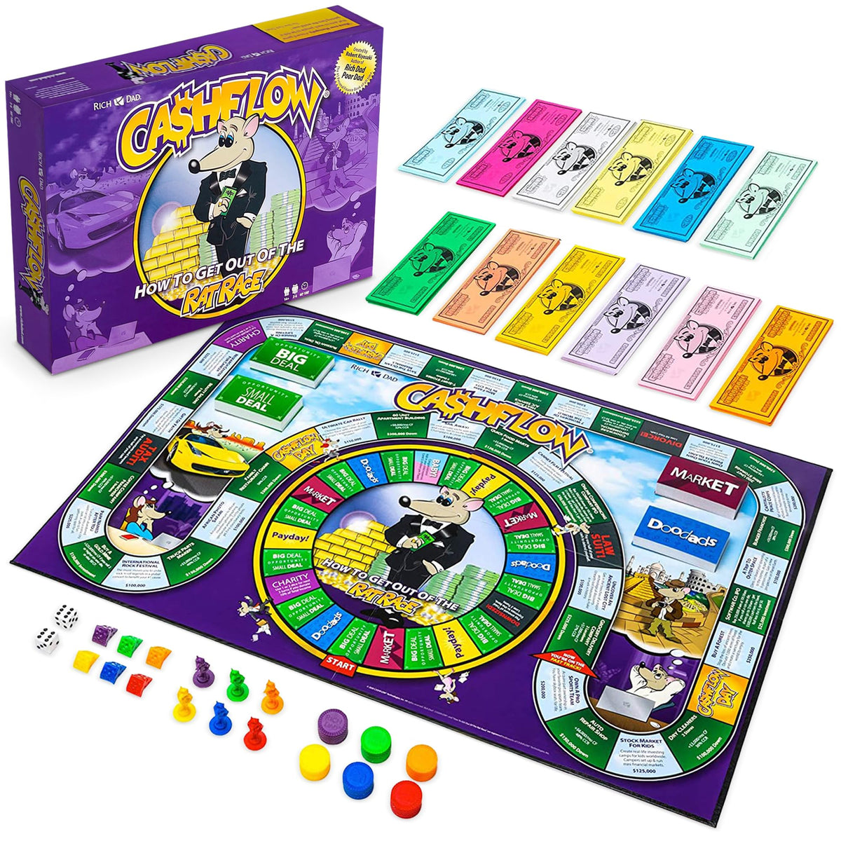 Rich Dad CASHFLOW 2020 Financial Literacy Board Game, 2-Pack