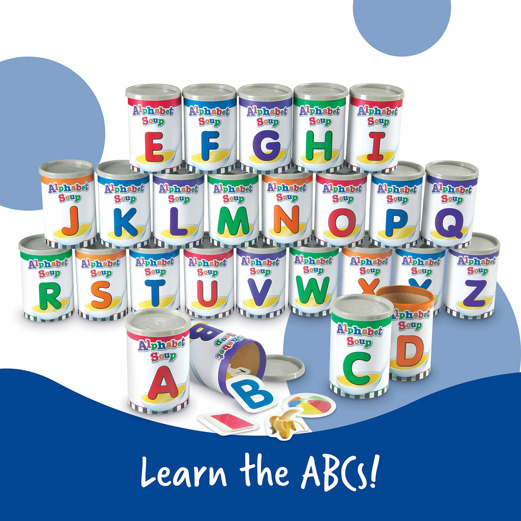 Learning Resources Alphabet Soup Sorters, 208-Piece Set