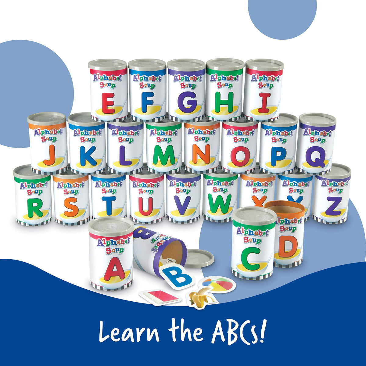 Learning Resources Alphabet Soup Sorters, 208-Piece Set