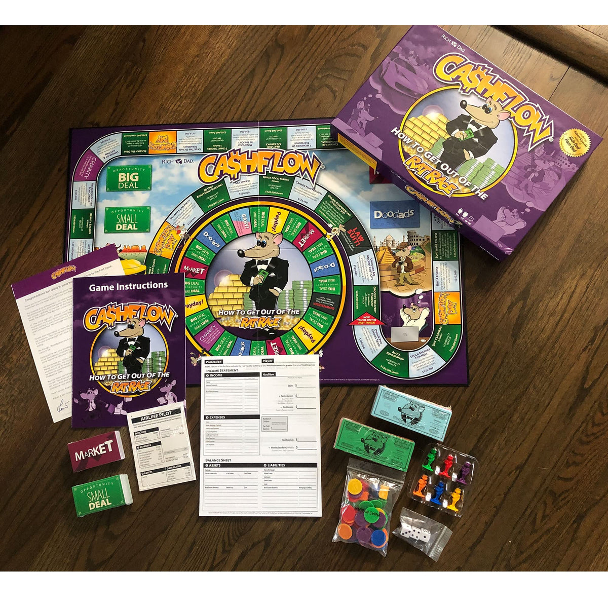 Rich Dad CASHFLOW 2020 Financial Literacy Board Game, 2-Pack